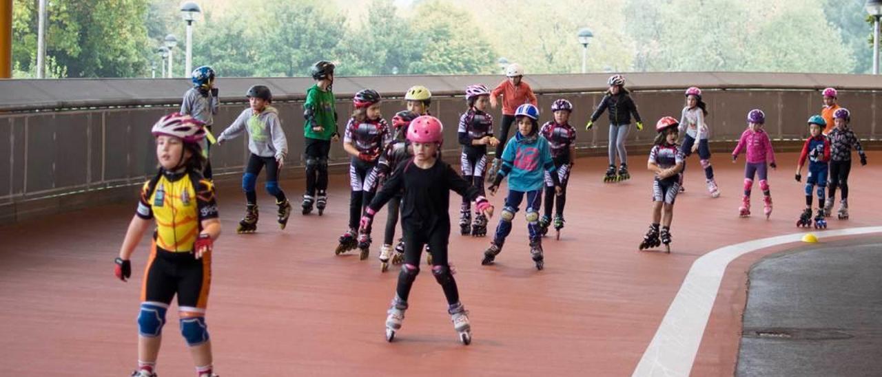 Participantes en una de las carreras.