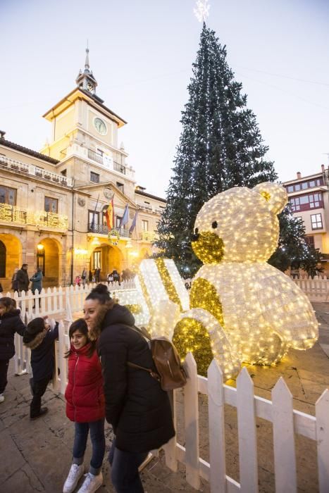 Luces navideñas en Oviedo