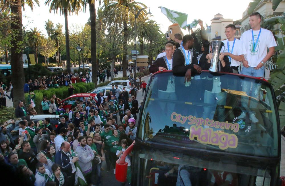 Málaga se lanza la calle para celebrar la EuroCup