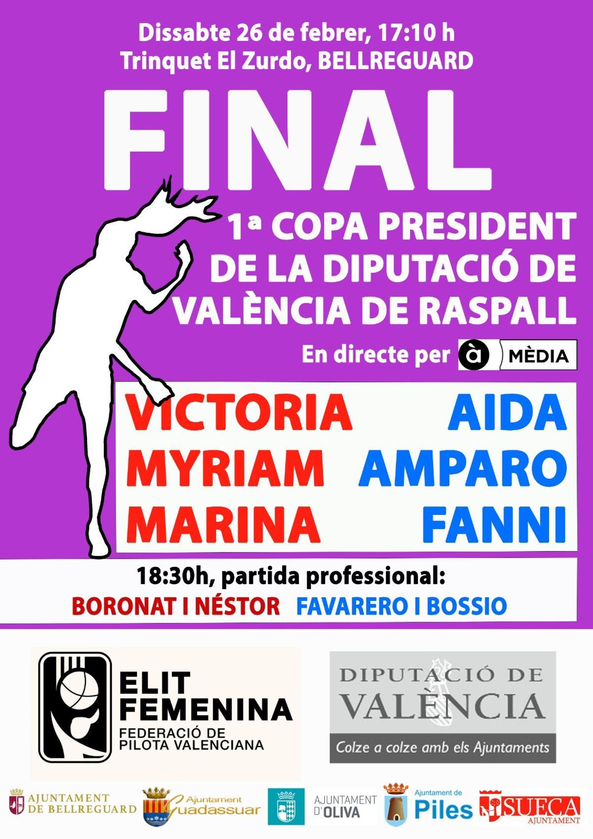 Final de la Copa President Diputació de València de raspall.