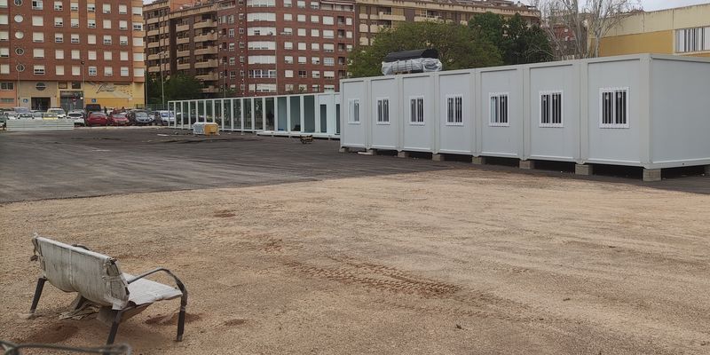 Así avanza la construcción del 'provisional' colegio Herrero de Castelló