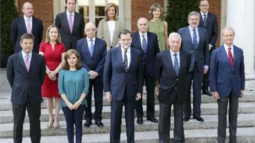 Fotografia de família del nou Govern de Mariano Rajoy