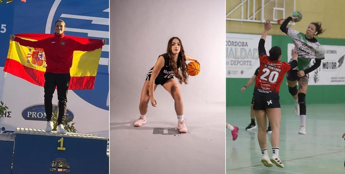 De izquierda a derecha, Irene del Rey, Pabloma Bioque y Fátima Insfrán.