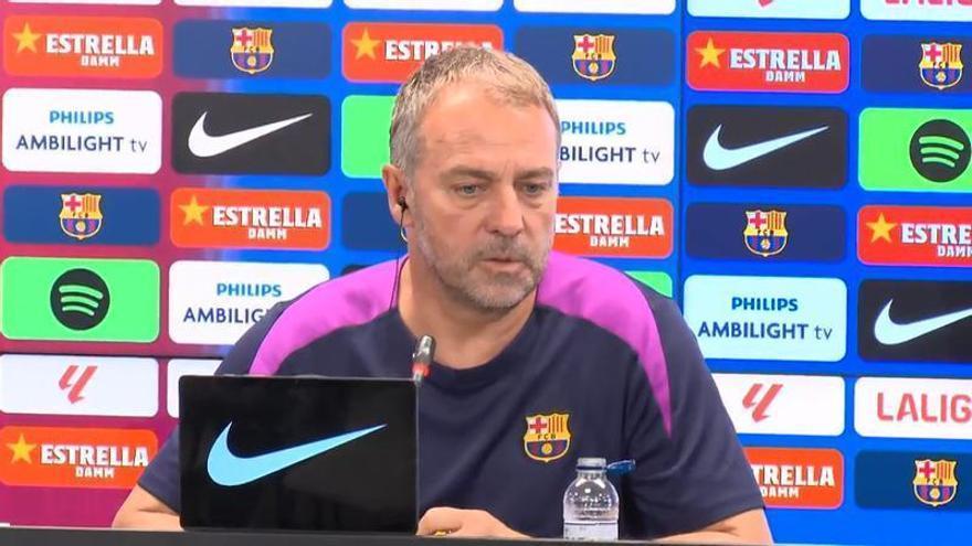 Hansi Flick, en la previa del partido ante el Valencia CF