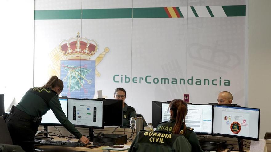 Crecen los casos en la CiberComandancia de la Guardia Civil