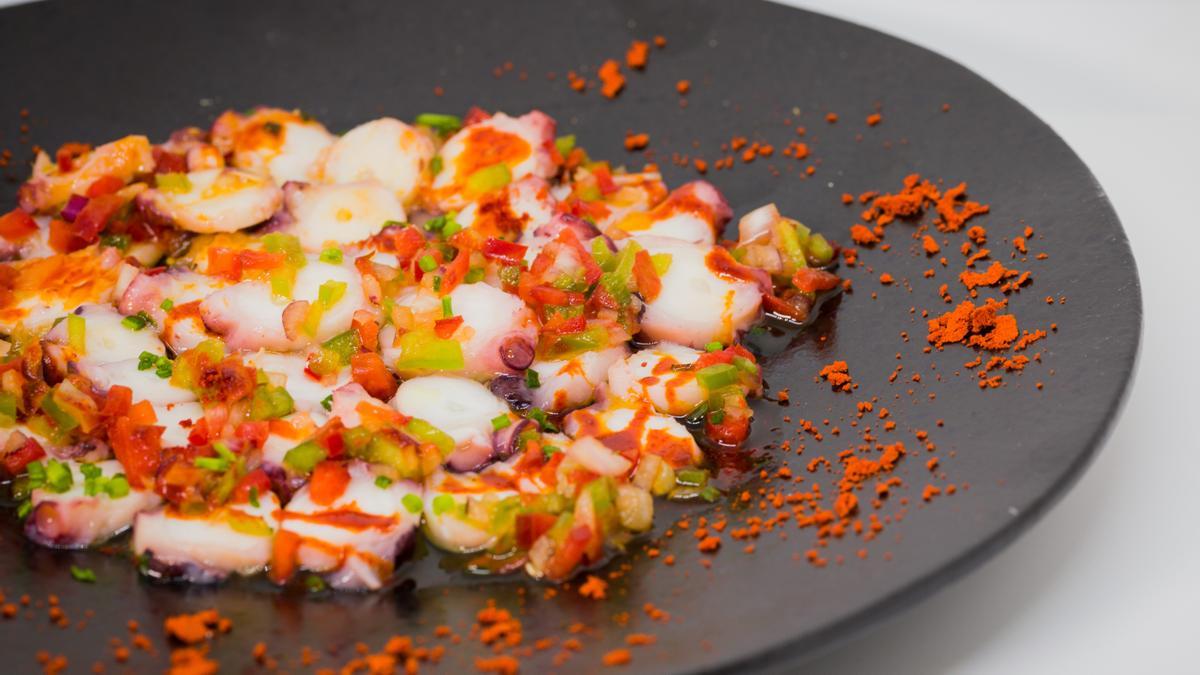 Recepta en 3 minuts: carpaccio de pop amb vinagreta Recepta en 3 minuts: carpaccio de pop amb vinagreta