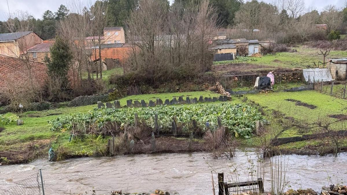 VÍDEO | Desbordamiento de los ríos Frío en Riofrío y Aliste en Domez