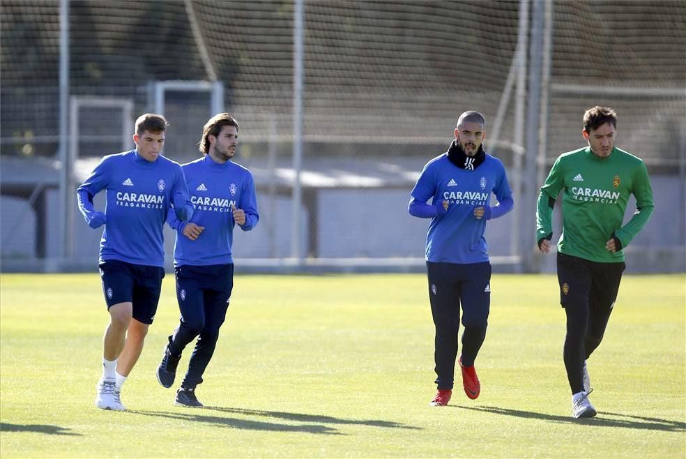 Sesión de entrenamiento del Real Zaragoza