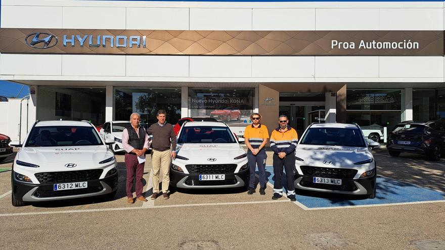 Hyundai Proa Automoción entrega tres Hyundai Kona a Ib-Salud