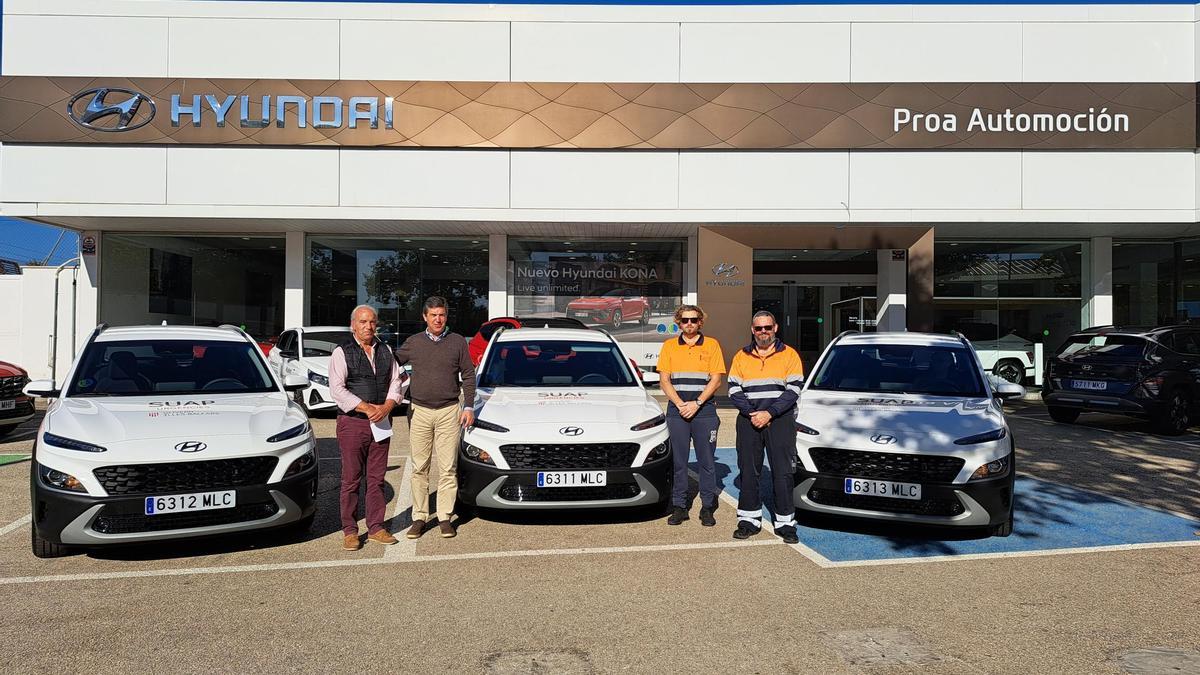 Hyundai Proa Automoción hizo una entrega de tres unidades de Hyundai KONA al Servicio de Salud de las Islas Baleares.