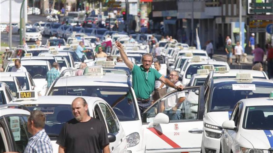 Nueva protesta de los taxistas contra la liberalización del sector