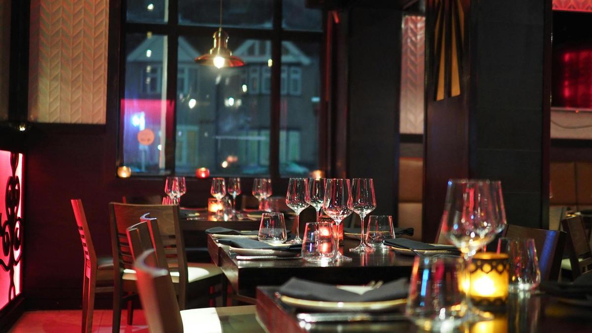 Interior de un restaurante.