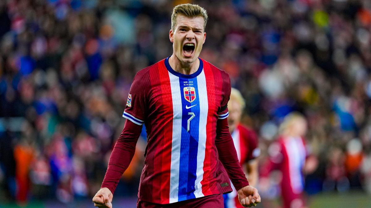 Alexander Sorloth rompió su sequía goleadora con Noruega ante Eslovenia (3-0)
