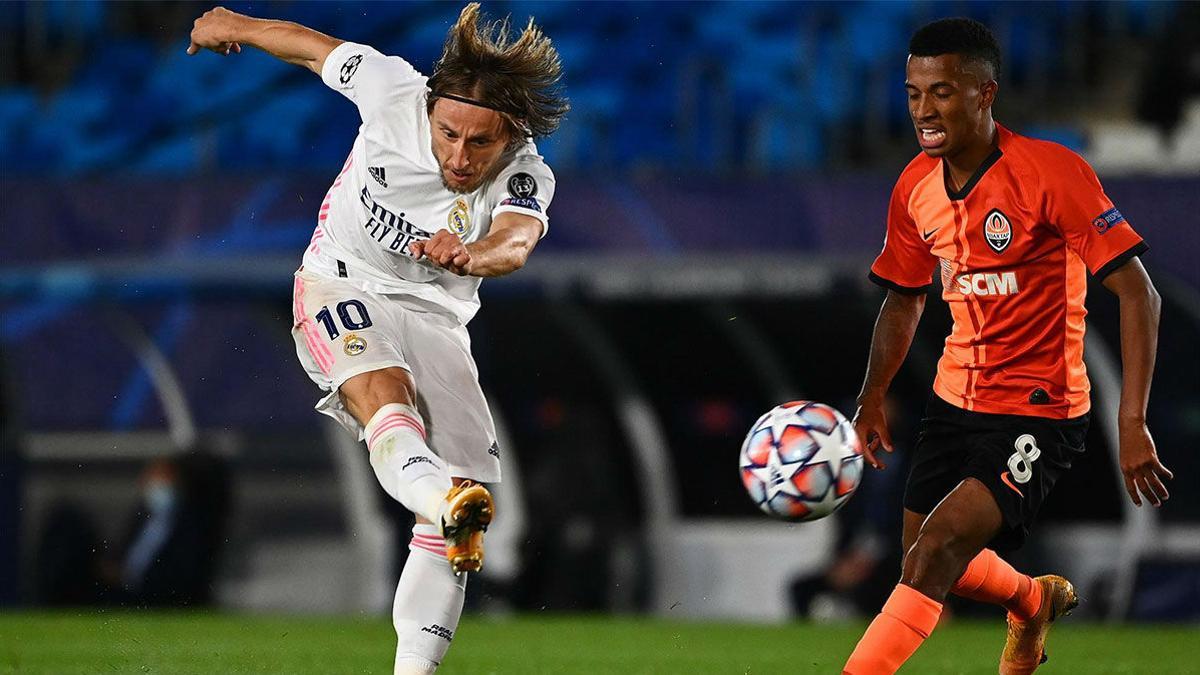 Modric dio alas al Madrid colocando el balón en la escuadra