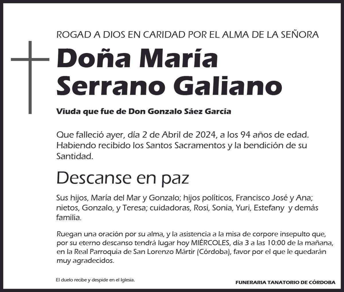 María Serrano Galiano