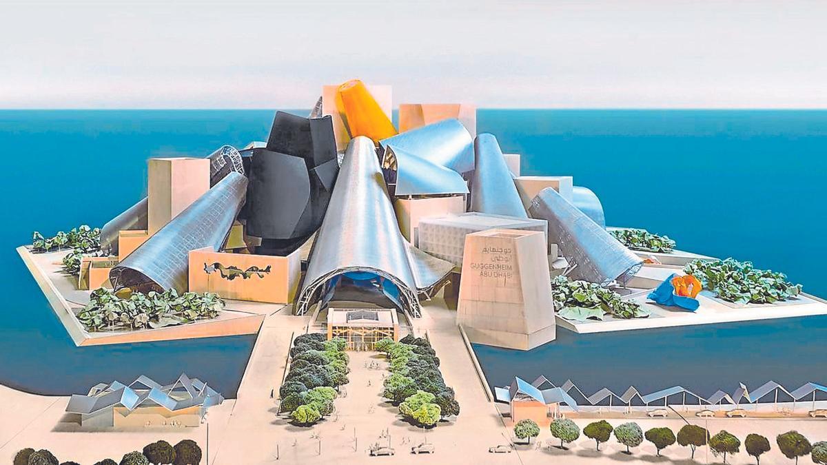 Imagen virtual del Guggenheim Abu Dabi