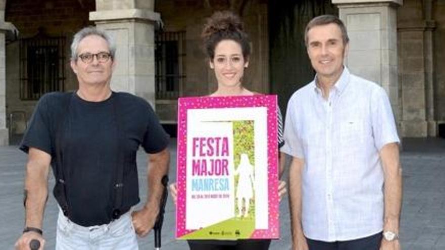 Joan Orriols, Magda Puig amb la seva obra iel regidor Joan Calmet