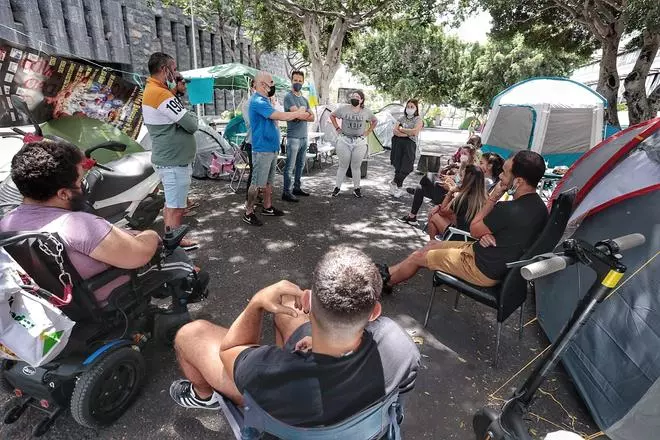 Asamblea de los campistas para informar reunión Visocan