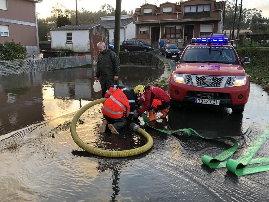 Las inundaciones en O Grove.