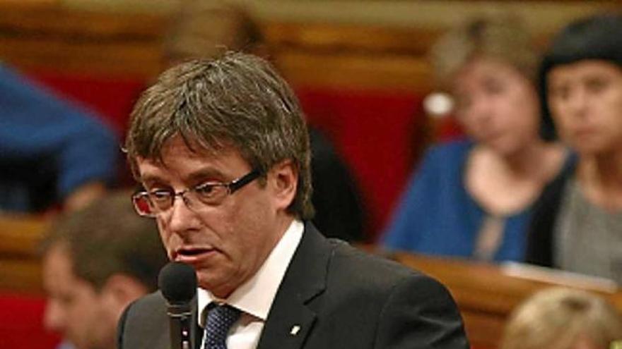 Puigdemont al ple d&#039;ahir