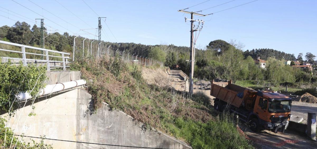 Avanzan las obras de creación de un nuevo acceso para la Vía Verde | NOÉ PARGA