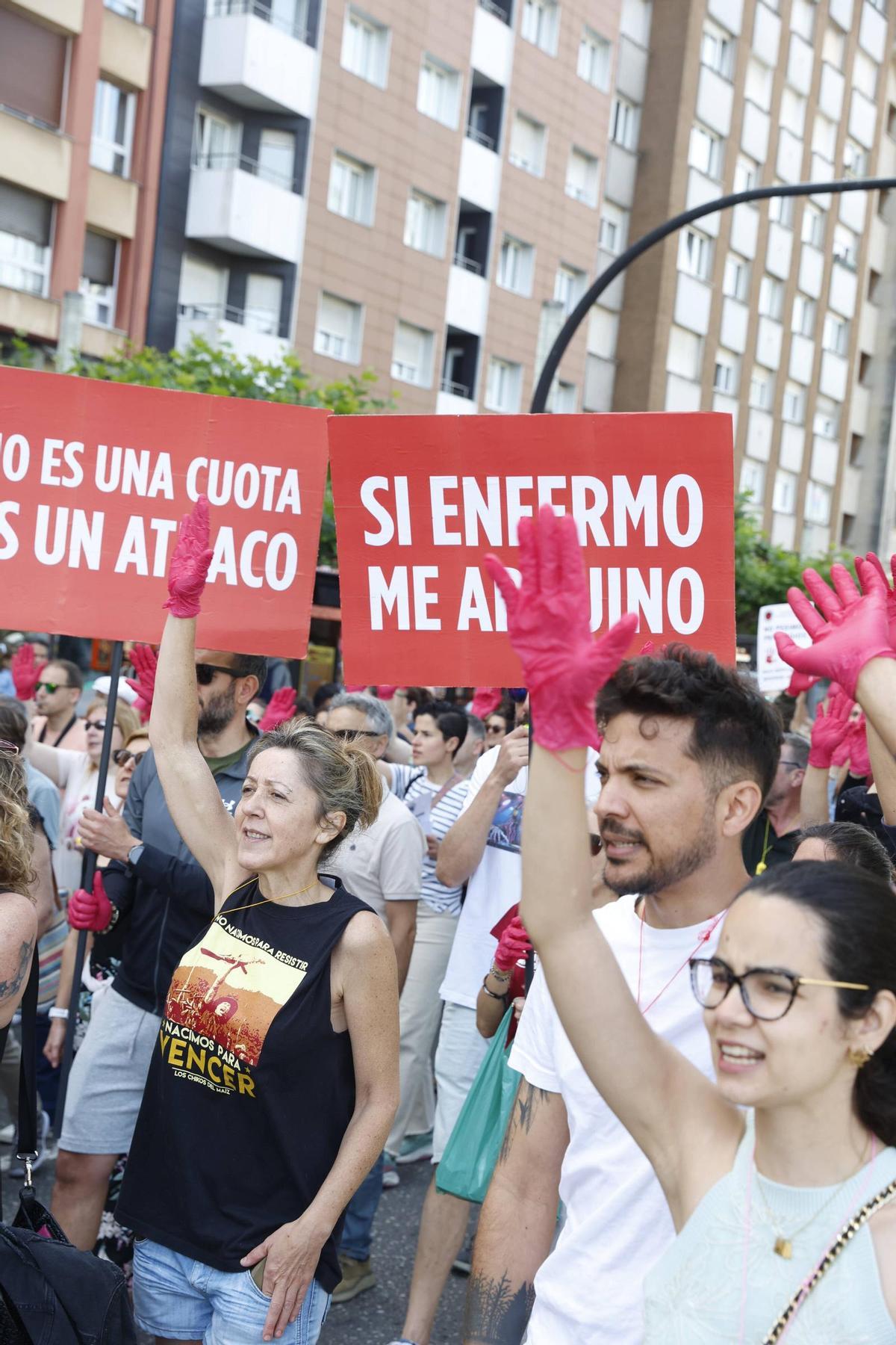 La protesta de los autónomos en Gijón, en imágenes La protesta de los autónomos en Gijón, en imágenes