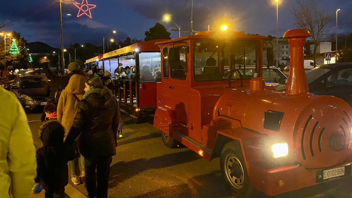 Trenet turístic, l'any passat al Mercat de Nadal de Cal Rosal