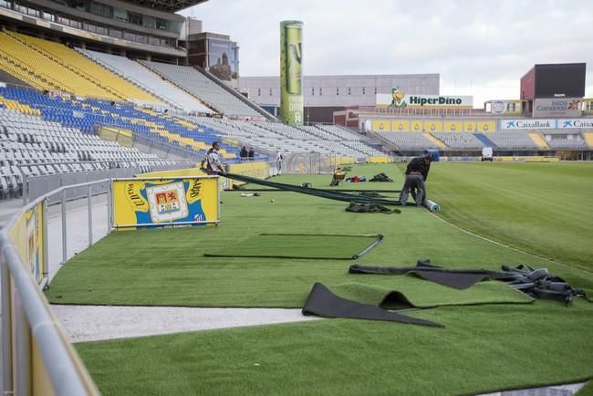 Siguen las obras en el Estadio de Gran Canaria