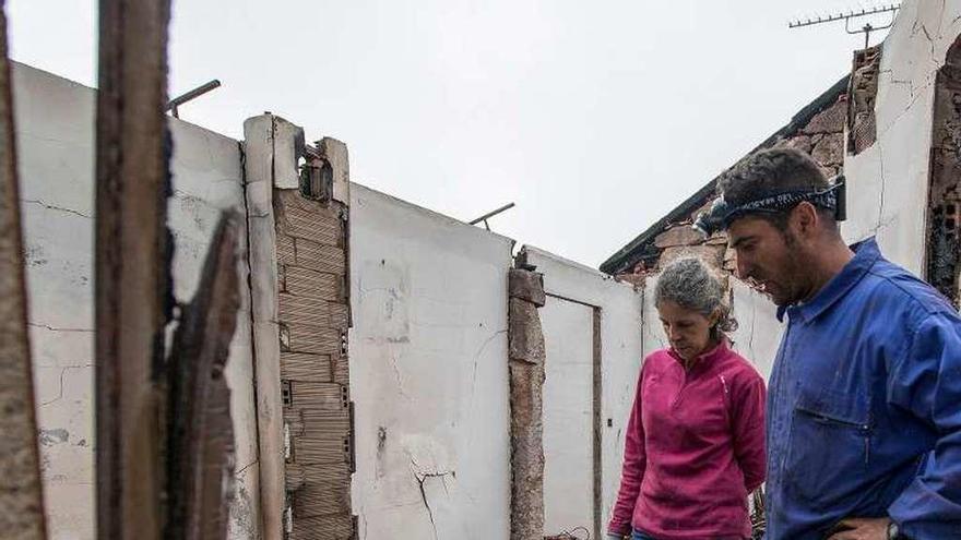 Casa dañada en Melón por la ola de incendios de octubre.
