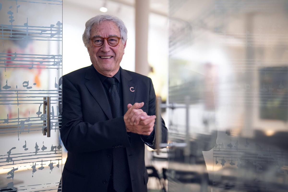 Manel Bertran, presidente del Club Wagner, este 27 de enero en Barcelona.