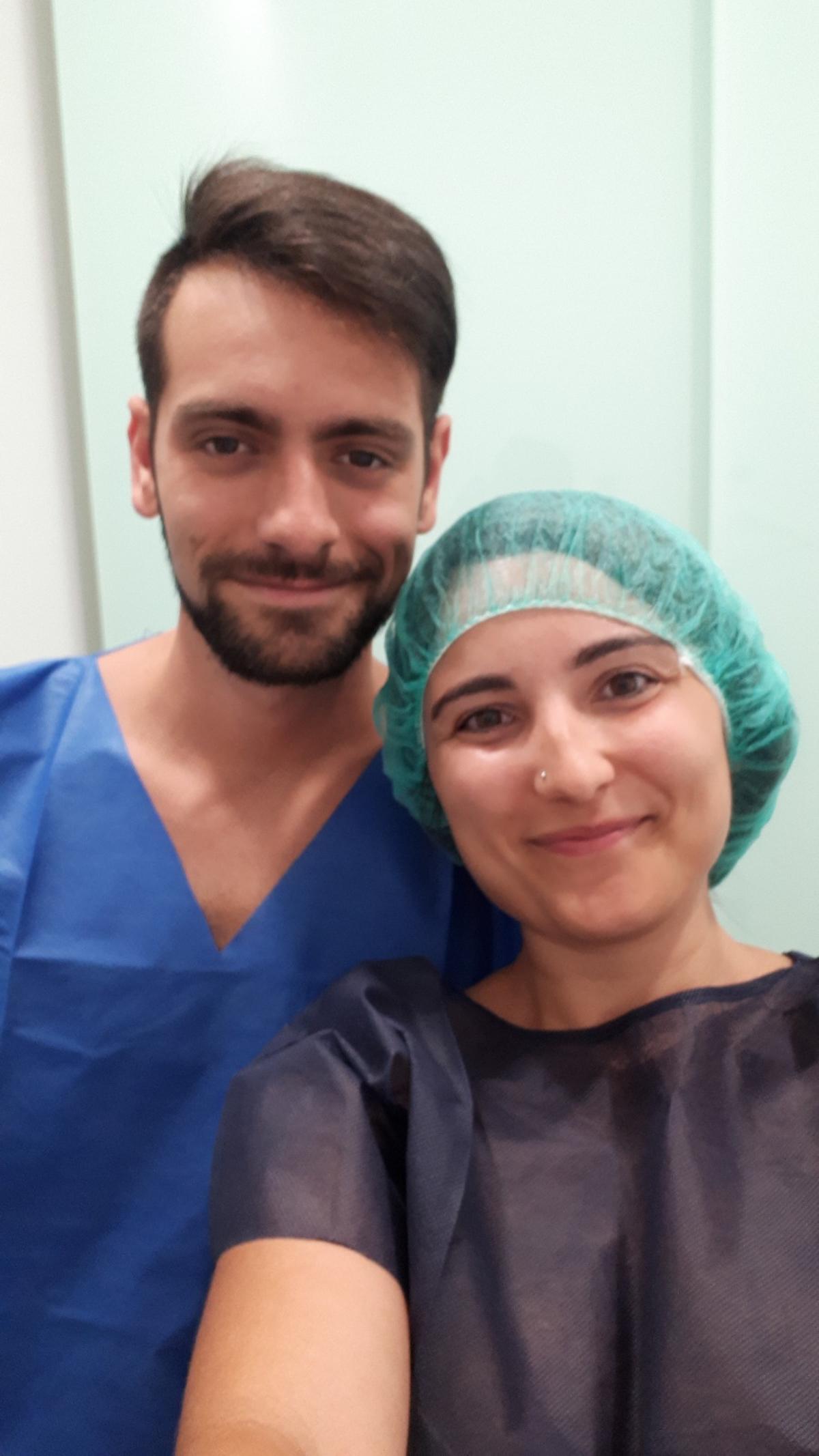 Santi y Paula, que pasó hasta siete veces por tratamientos de fertilidad.