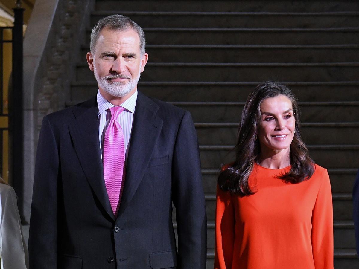 Felipe VI y Letizia, en el Círculo de Bellas Artes de Madrid, en 2023.