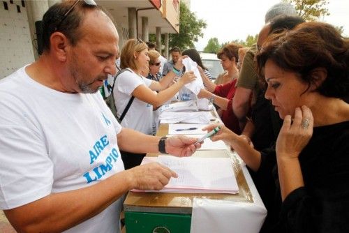 Protesta en Sangonera por un "Aire Límpio"