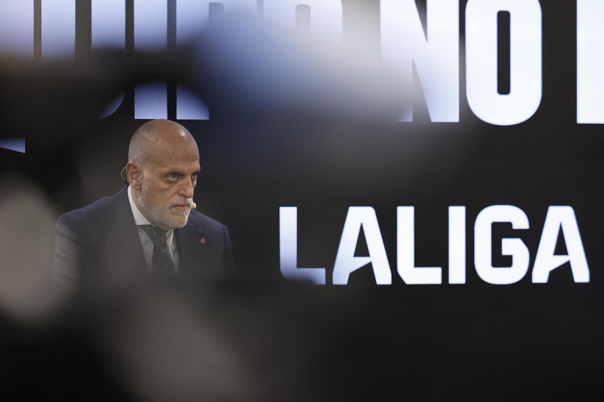 El presidente de LaLiga, Javier Tebas.