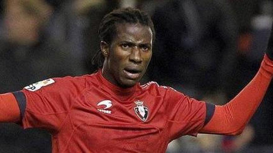 Ibrahima Balde, durante su etapa en Osasuna.