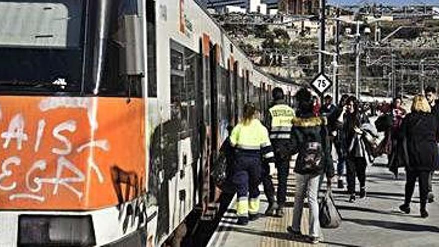 Imatge d&#039;arxiu de l&#039;estació de Manresa de Renfe