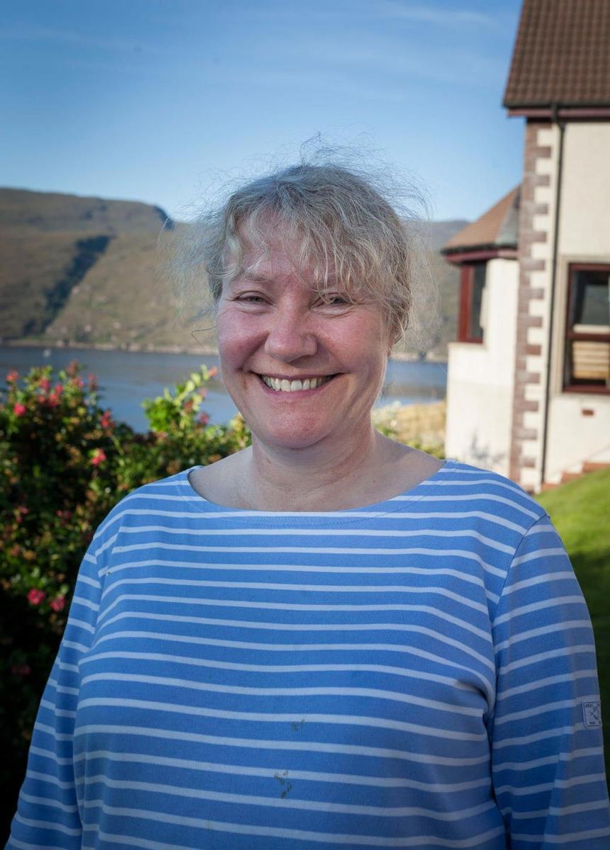 Evelyn Stockall, dueña del Bed &amp; Breakfast Ardvreck House