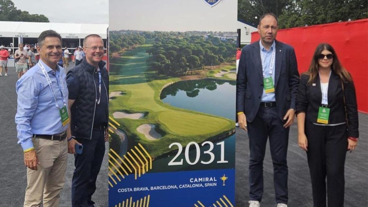 La edición 2031 de la Ryder que acogerá Camiral visita Bethpage Black, con el Conseller Álvarez al frente del grupo