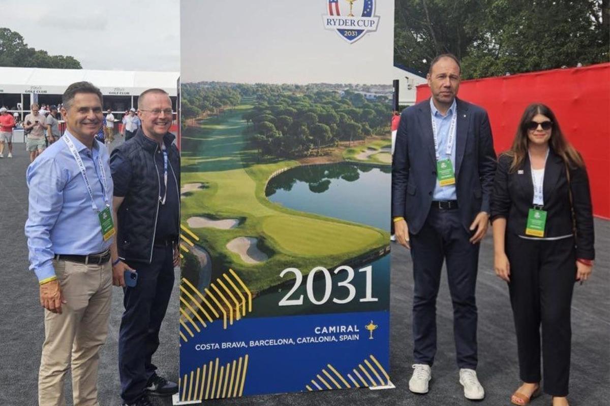 La edición 2031 de la Ryder que acogerá Camiral visita Bethpage Black, con el Conseller Álvarez al frente del grupo