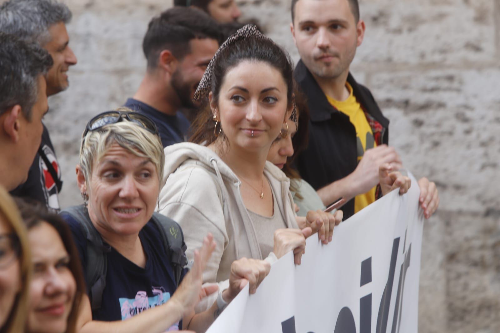 Manifestación en València para conmemorar la diada del 25 de abril