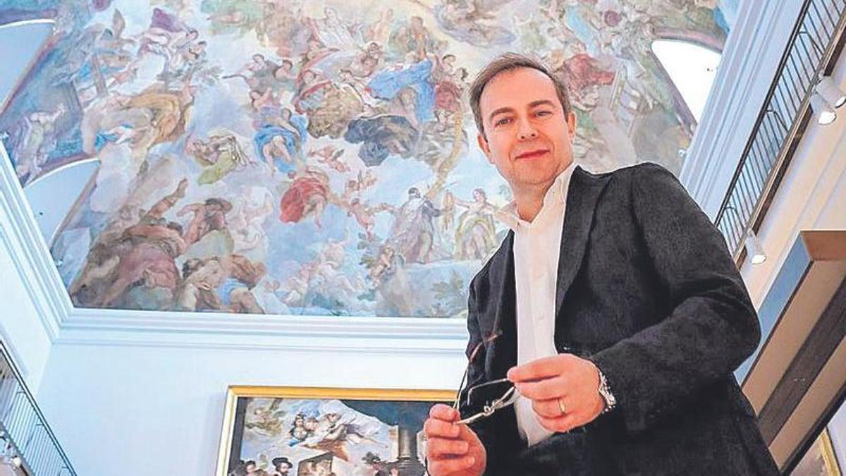 Javier Sierra (Teruel, 1971), en el Museo del Prado de Madrid.
