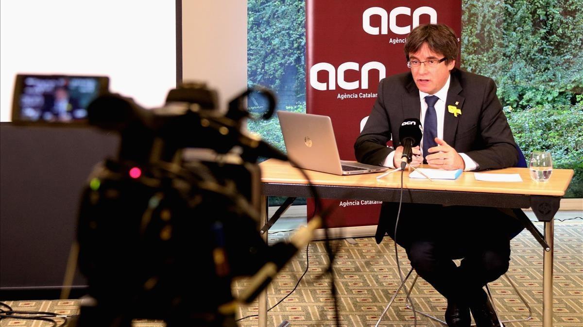  Puigdemont dice que vale la pena ser investido, aunque sea detenido.