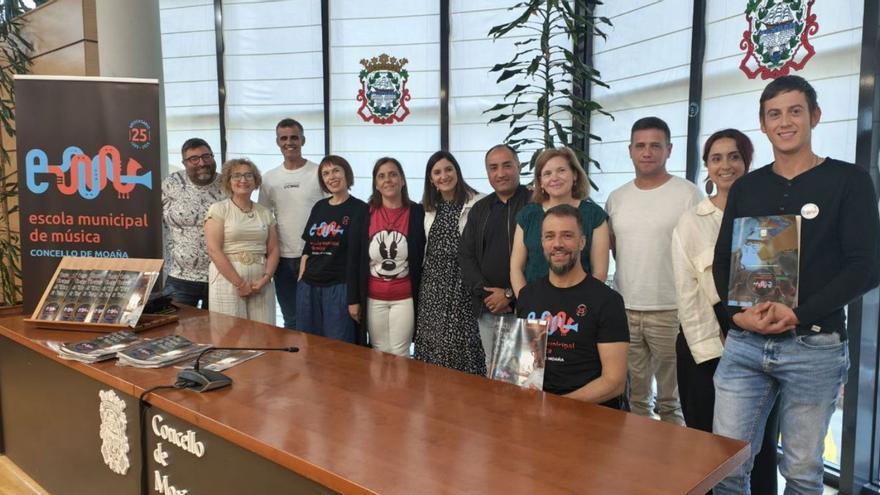 Un cuarto de siglo para llenar Moaña de músicos