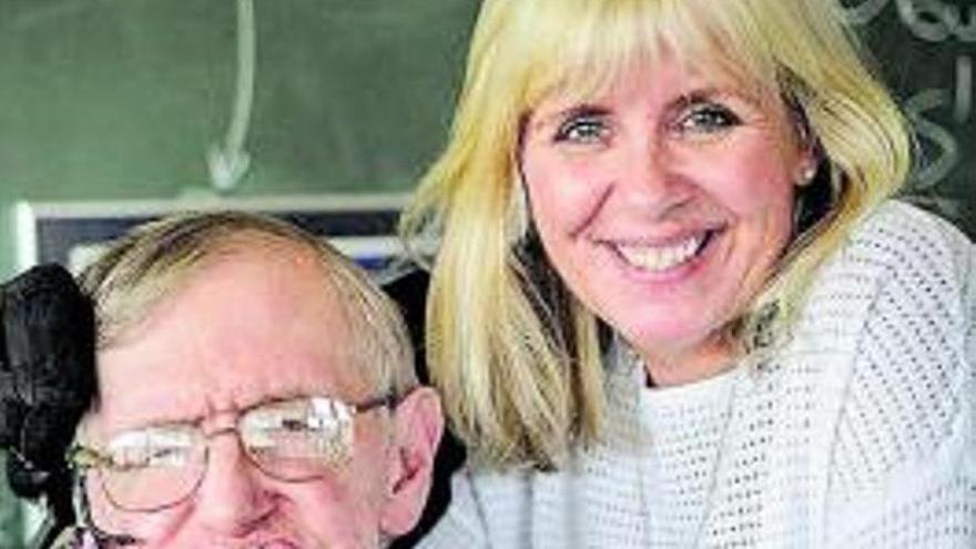 Lucy i Stephen Hawking.