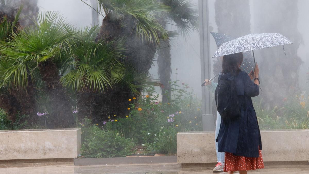 La Aemet prevé lluvias fuertes hoy y mañana en la Comunitat Valenciana