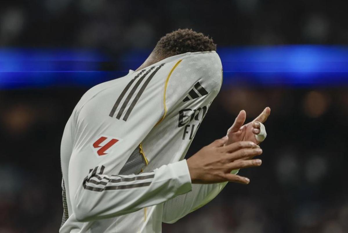 Mbappé tras un fallo