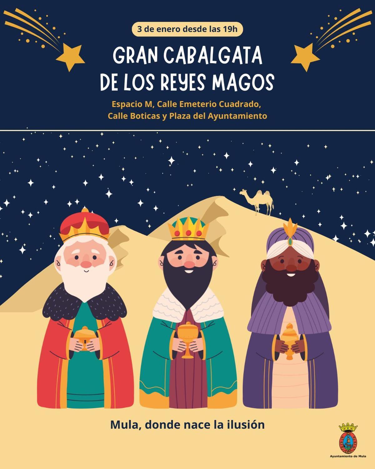 Cartel de la Cabalgata de Mula