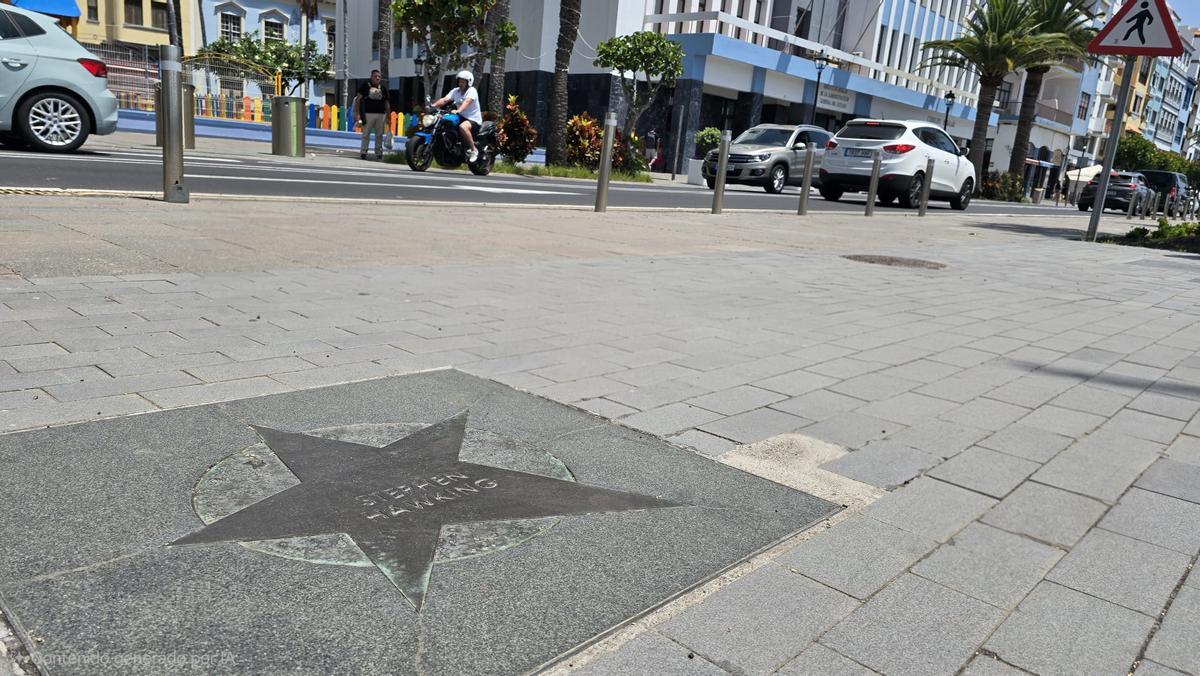 Estrella de Stephen Hawking en La Palma.