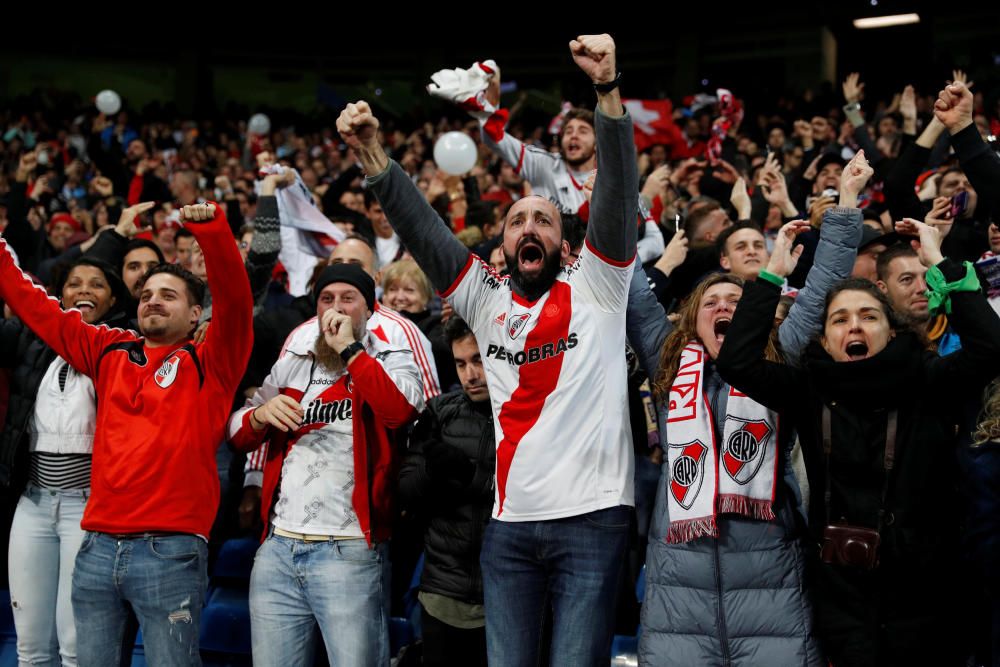 La afición de River celebra su victoria