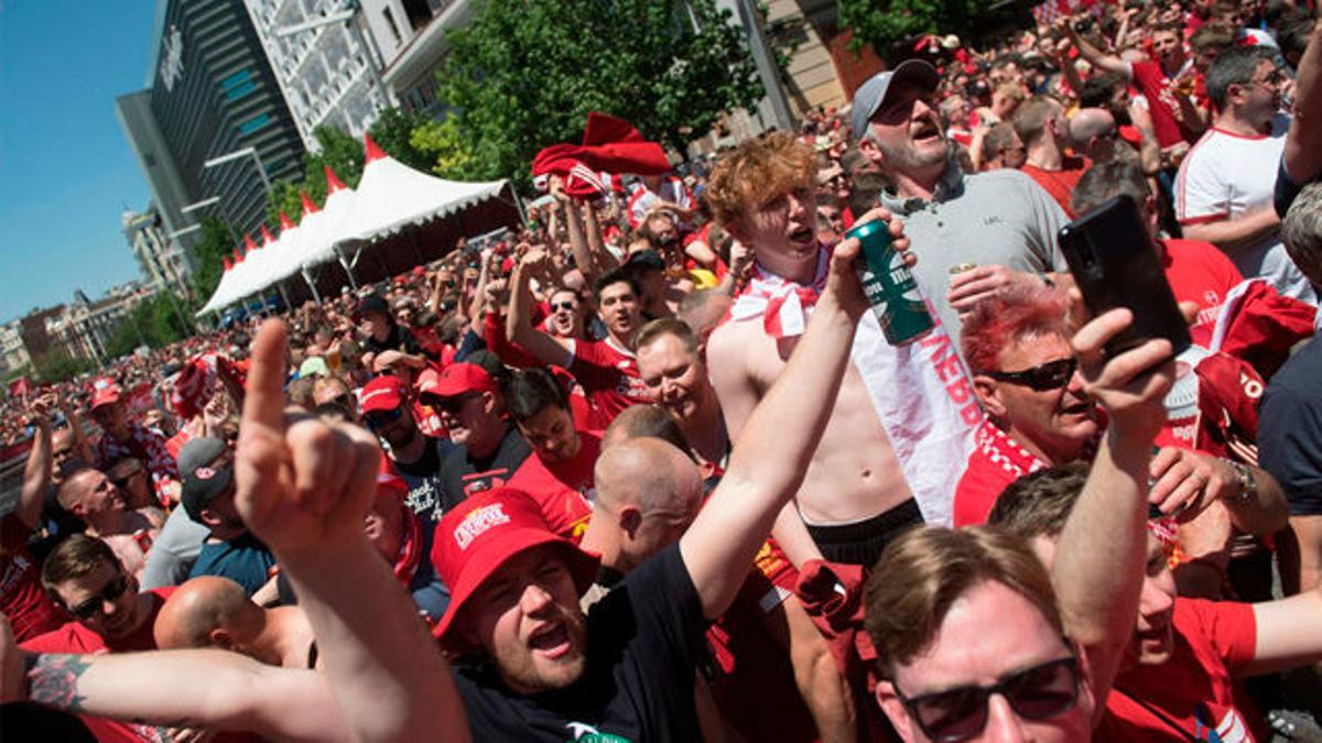 Ambientazo en Madrid antes de la final de la Champions